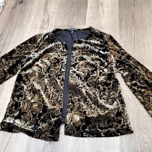 Velvet Paisley Cardigan from Briggs New York